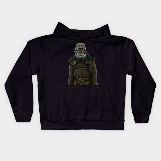 Anthropomorphic Walter Kids Hoodie by Magical Forest